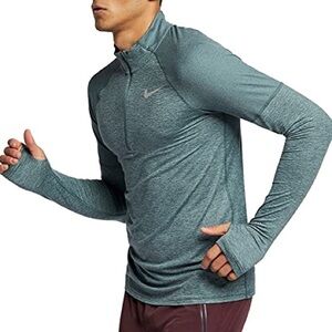 Nike Heathered Gray Half-Zip Pullover